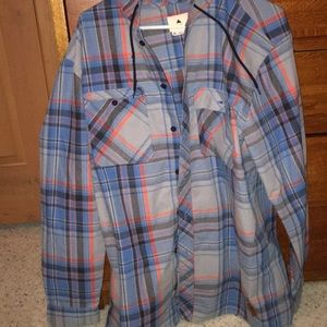 Flannel type wind breaker/jacket